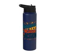 Awareness is Key Inclusion is Action Stainless Steel Insulated Water Bottle