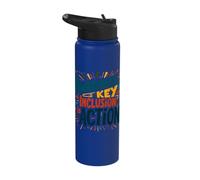 Awareness is Key Inclusion is Action Stainless Steel Insulated Water Bottle
