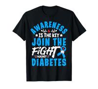Awareness Is The Key Join The Fight Against Diabetes T-Shirt