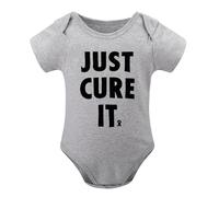 Awareness Just Cure It Baby Bodysuit Jumper Girls Gray-style-1 12months