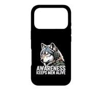 Awareness Keeps Men Alive Tactical Wolf Case for iPhone 17 Pro