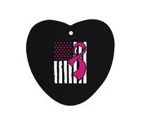 Awareness Ribbon Breast C-ancer Flag Hanging Car Air Fresheners 1Pcs Aromatherapy Tablets Automotive Fragrance Scented Card Decor Love form