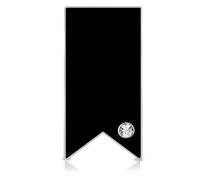 Awareness Ribbon Lapel Pin Ribbon Support Colors Brooch Pin Badges, 1.2in0.6in, Alloy Steel, no gemstone
