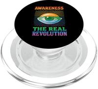 Awareness The Real Revolution Eye Design Conscious Mind PopSockets PopGrip for MagSafe