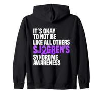 Awareness Week It´s Okay Sjogren's Syndrome Awareness Zip Hoodie