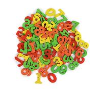 Awasa Button Buckle 100 Pieces Cute Number Wood Button Craft Scrapbook Sewing Appliques Accessories C