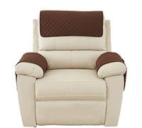 AWAV Sofa Armrest Cover, Armrest Chair Covers, NNSMUN Headrest Cover for Recliner Chair Arm Cover,Armchair Slipcover Nonslip Quilted Furniture Protector (Coffee,1 Seat Recliner)