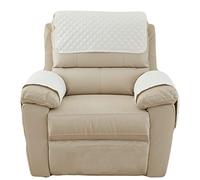 AWAV Sofa Armrest Cover, Armrest Chair Covers, NNSMUN Headrest Cover for Recliner Chair Arm Cover,Armchair Slipcover Nonslip Quilted Furniture Protector (Beige,1 Seat Recliner)