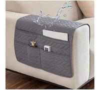AWAV Sofa Armrest Organiser Hanging Storage Bag Couch Chair TV Remote Control Holder Armchairs Couch Organiser waterproof Anti-Slip for Cellphone Magazines Glasses TV Remote Control (Dark Gray)