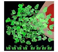AWAVM 120pcs Glow in the Dark Ducks Mini Resin Ducks for Crafts, Tiny Ducks Miniature Figures for Aquarium Garden Landscape Dollhouse Ornament Small Potted Decorations DIY