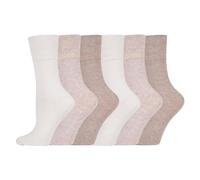 AWAVM 3 Pcs Diabetic Socks for Women Non Elastic Soft Top Socks for Women Bamboo Socks with Gentle Grip Wide Top for Swollen Feet and Ankles