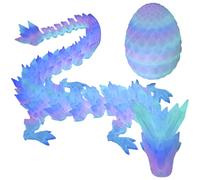 AWAVM 3D Printable Dragon Egg, Toy Surprise Dragon Egg, Gift for Adults and Children, Removable Figurine, Fully Articulated Crystal, Articulated Flexible - Autism, Easter Christma