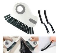 AWAVM 3PCS 2 in 1 Groove Cleaning Brush Window Track Cleaning Tools 2024 Multipurpose Hard Bristle Crevice Cleaning Brush with Hidden Scraper,Shutter Door Window Track Kitchen Cleaning Kit
