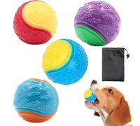 AWAVM 3Pcs Squeaky Dog Ball, Toy Balls for Dogs,Kong Balls for Dogs,Dog Toys Teeth Cleaning Puppy Chew Toys Pet Training Ball Dog Interactive Dog Ball
