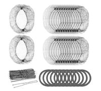 AWAVM 40pcs Hair Pins with 20pcs Invisible Hair Nets &10pcs Hair Bands,Elastic Edge Mesh Hair Nets for Bun in Individual Package,U Shape Bobby Pins for Ballet Dancers Nurse Women