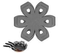 AWAVM 6 Pcs Felt Pan Protectors for Stacking, Grey, 3 Sizes | Pot & Pan Separators, Anti-Scratch Reusable Cookware Cushion Mats for Kitchen Cupboards