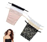 AWAVM 6 Pieces Lady Clip-on Mock Camisole Bra Insert Overlay Modesty Panel Vest for Women,Modesty Panels for Low Cut Tops,Cleavage Cover Up for Dresses,Cleavage Cover Up