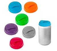 AWAVM 6PCS Silicone Drink Can Covers, Leak Proof Soda Can Lids, Reusable, Dust Proof and Fresh Keeping, Beer Cans, Beverage Cans, Soda Cans