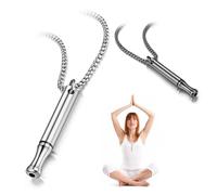 AWAVM Anxiety Relief Necklace Mindful Anapana Breathing Stress Portable Deep Exercises for Men Women Meditation Relief(2PCS)