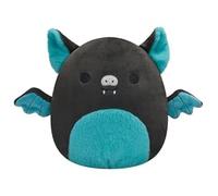 AWAVM Black Bat Plush Toy - 7.5-Inch Teal and Black Fruit Bat with Fuzzy Belly