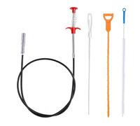 AWAVM Drain Unblocker Tools Spring Pipe Dredging Tool 3Pcs 160mm Sink Unblocker Tool Plug Toilet Drain Hair Clog Remover Reusable Drain Cleaning Brush,Drain Snake for Kitchen Sink Bathroom Shower