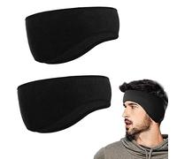 AWAVM Fleece Ear Warmers Headband/Ear Muffs Winter 2 PCS Headbands for Adults Men & Women, Stay Warm & Cozy with our Thermal Polar Fleece & Performance Stretch
