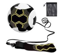 AWAVM Football Kick Trainer, Footballs Training Aid with Flexible Adjustment Belt, Children Adult Solo Football Practice Equipment Suitable for 3 4 5 Balls