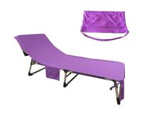 AWAVM Large Microfibre Lounger Towel,Sun Beach Towel Quick Dry Bathroom Pool Holiday,Sun Lounger Towels Lightweight For Holiday Garden Swim Pool Lounge with Pockets Purple 183x58cm (Purple)