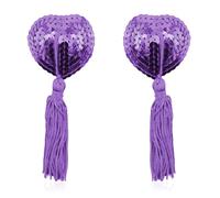 AWAVM TINSEL TITS SIMPLY THE BREAST,GIFT FOR HER RUDE PRANK FRIEND WOMEN NOVELTY WIFE GIRLFRIEND SISTER NIPPLE TASSELS BIRTHDAY LADIES CHRISTMAS STOCKING FILLER ADULT SECRET SANTA (Purple)
