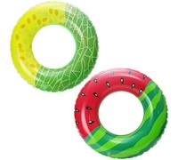 AWAVM Watermelon Inflatable Swimming Ring, 2PCS Swimming Hoop For Summer Pool Beach Party, Rubber Swimming Ring, Cute Inflatable Pool Floating