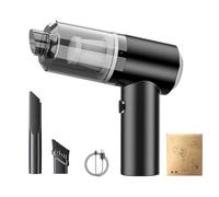 Awavsea Dustaclean Handheld Vacuum, HEPA Filtration 60Mins Runtime, Quiet Motor USB Rechargeable Bagless, Suitable for Various Surfaces (Black)