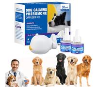 Awavsea Whispaw Diffuser for Dogs, Whispaw Pheromone Diffuser Quick Barking Stop, Whispaw Diffuser Natural and Mild Ingredients Reduces Barking & Scratching For Puppies & All Breeds (2PCS)
