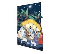 Away in a Manger Laser Cut Christmas Card 5 pack 170 x 120 mm Roger la Borde