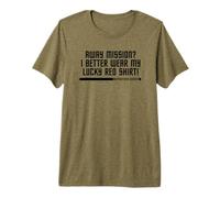 Away Mission Lucky Redshirt Sci Fi Geek Shirt Premium T-Shirt