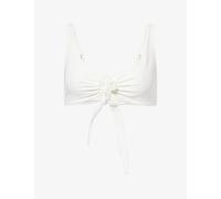 Away That Day Womens Away That Day x Gigi & Olive Sardinia Floral-Applique3 Bikini Top Bridal White L