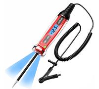 AWBLIN 3-72V DC Automotive Test Light, LCD Digital Light Tester with Voltmeter, Heavy Duty Circuit Tester with Polarity Indicate and Illuminating Lights, Fuse Voltage Tester Auto Electrical Tool