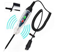 AWBLIN Automotive Buzzer Test Light, DC 6-24V Dual Color LED Bulb Auto Circuit Tester, Electric Tester Light Tool Probe for Car Vehicle Fuses and Battery Voltage