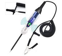 AWBLIN Upgraded Automotive Buzzer Test Light 4-60V DC Digital LED Circuit Tester, Heavy Duty Light Tester with Voltmeter, Auto Bidirectional Voltage Tester Electric Test Pen
