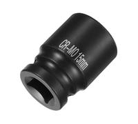 Awclub 1/2-Inch Drive 4 Point Square Impact Socket 15mm CR-MO Blackening, Metric Chamfered Female Pipe Plug Socket Tool | Professional Grade