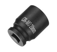 Awclub 1/2-Inch Drive 4 Point Square Impact Socket 20mm CR-MO Blackening, Metric Chamfered Female Pipe Plug Socket Tool | Professional Grade