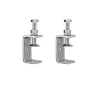 Awclub 2 Pack 304 Stainless Steel C Clamps with 55mm/2.17" Stable Wide Jaw Opening Tiger Clamp for Woodworking Welding Construction Household Mount