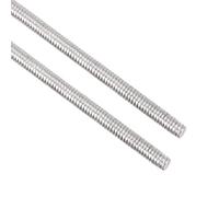 Awclub 2pcs M2 x 250mm Fully Threaded Rod, 304 Stainless Steel Long Threaded Screw,Right Hand Threads for Anchor Bolts,Clamps,Hangers and U-bolts