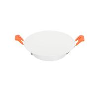 Awclub 3.9-Inch Metal Spring Mount Ceiling Cover Plates, Recessed Light Trim Wall, Downlight Hole Cap Decorative Panel with Buckle Fit 2.8-3.2inch Round Hole Ceiling Openings, Matte White 1 Pack
