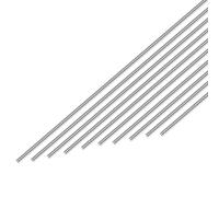 Awclub 304 Stainless Steel Round Rod 1mm x 300mm, 10pcs Metal Solid Shaft Rods Lathe Bar Stock for Industry, Metal Working Hobbies and DIY Craft