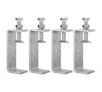 Awclub 4 Pack 304 Stainless Steel C Clamps with 85mm/3.35" Stable Wide Jaw Opening Tiger Clamp for Woodworking Welding Construction Household Mount