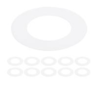 Awclub White Goof Trim Ring for 5 Inch Recessed Cans Downlights for Ceiling Light Fixtures, 10 Pack 150mm Inner Diameter, 205mm Outer Diameter, Steel Construction