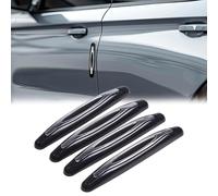 AWCYRHI 4 Pcs Car Door Edge Guard Strips, For Fiat 500/500E/500L/500X/500 Car Door Anti-Collision Strip,Front and Rear Car Door Bumper Guard Protector,A/Black