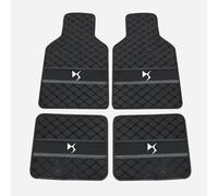 AWCYRHI 4 Pcs Car Floor Mats, for Citroen DS3 Racing DS3 Cabrio DS4 DS5 DS3 Crossback DS 4S All Weather Car Waterproof Non Slip Carpet Mat Floor Liners Carpet Protection,All Black