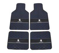 AWCYRHI 4 Pcs Car Floor Mats, for Peugeot 3008 GT Line 2018-2022 All Weather Car Waterproof Non Slip Carpet Mat Floor Liners Carpet Protection,Black Blue