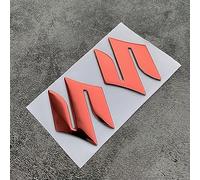 AWCYRHI Car Emblem/Car Logo Sticker,for Suzuki,Metal Emblems,Bonnet Emblem,Auto Exterior Decoration Modified Sticker Emblem,Red